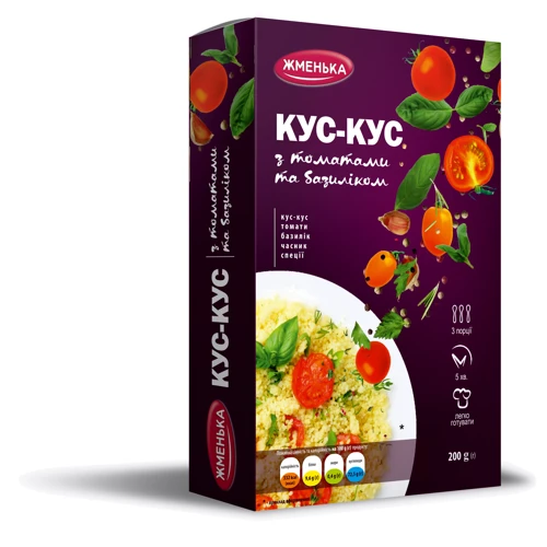 Кус-Кус Жменька с томатами и базиликом 200 г (4820152181879)