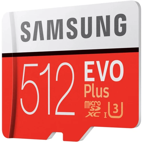 Карта пам'яті Samsung 512GB microSDXC Class 10 UHS-I U1 Evo Plus + adapter (MB-MC512HA / RU): Тип карти MicroSDXC