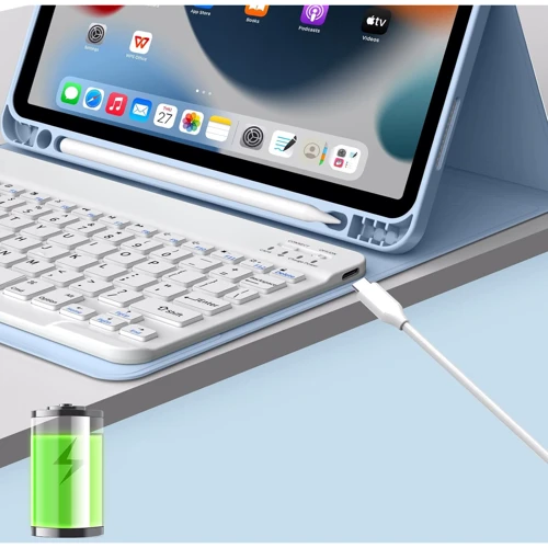 Аксессуар для iPad BeCover Case Smart Keyboard Light Blue for iPad Air (2020-2025) (711397): Особенности Приятен на ощупь, Удобно держать в руке, трансформируется в подставку, Стильный дизайн, отделение для стилуса