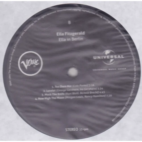 LP I-DI Ella Fitzgerald: Mack The Knife - Ella In Berlin (LP0085) фото 3