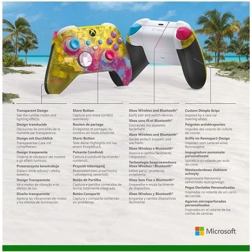 Аксессуар для приставок Microsoft Xbox Series X | S Wireless Controller with Bluetooth Forza: Horizon 5 Limited Edition (QAU-00054) фото 4
