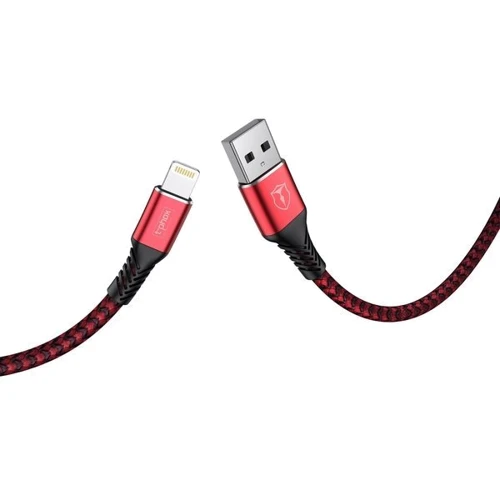 Кабель T-PHOX USB Cable to Lightning Jagger 1m Red (T-L814 red): Довжина 1 м