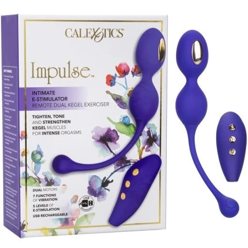 Вагинальные шарики с электростимуляцией CalExotics E-stim Dual Kegel Exerciser