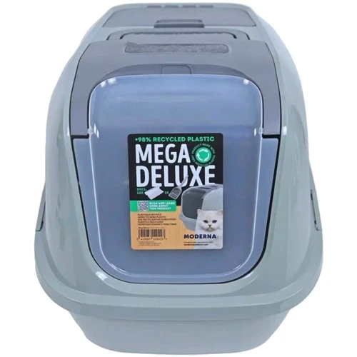Туалет закритий для кішок Moderna Mega Deluxe 65.8х48.6х45.8 см оливковий (BK62373): Матеріал Пластик