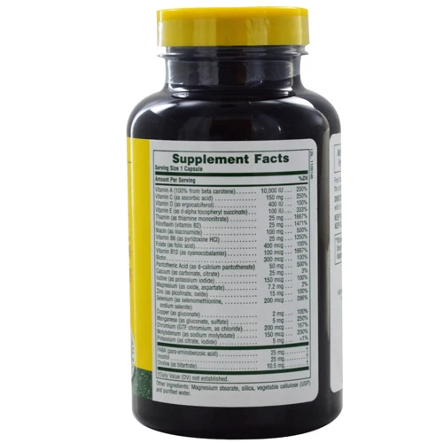 Natures Plus Ultra One Daily Caps Iron Free 60 caps Ежедневные мультивитамины без железа: Форма выпуска Капсулы