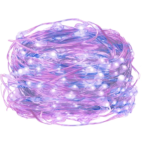 Гирлянда на батарейках Springos 9.9 м 100 LED CL0023 Pink/Blue фото 5