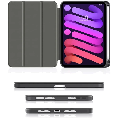 Аксессуар для iPad BeCover Case Book Direct Charge Pen Black (706783) for iPad mini 6 2021: Цвет черный