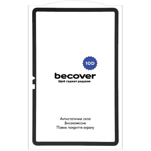 Аксессуар для планшетных ПК BeCover Tempered Glass 10D Black for Xiaomi Pad 7 / 7 Pro (713008): Материал закаленное стекло