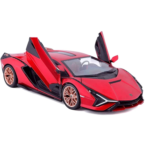 Автомодель Bburago - LAMBORGHINI SIÁN FKP 37 (ассорти зеленый металлик, красный металлик, 1:24)
