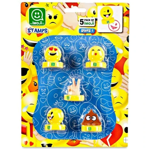 Игровой набор фигурок-штампов IMOJI S1 - ВЕСЕЛОЕ НАСТРОЕНИЕ (5 штампов, в ассортименте) (PMI5040): Производитель Imoji