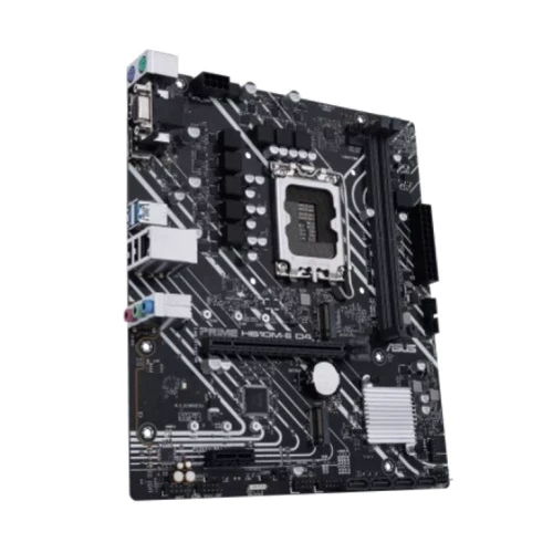 ASUS PRIME H610M-E D4-CSM: Разъемы на задней панели USB 2.0, USB 3.2 Gen 1, VGA, HDMI, DisplayPort
