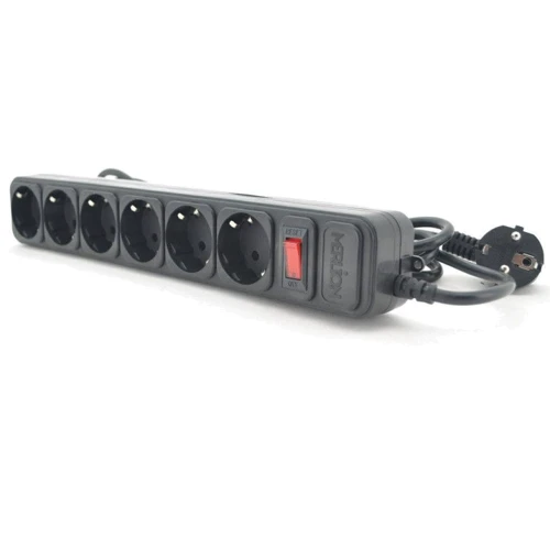 Сетевой фильтр Merlion 6 розеток, 1.8м (B618): Тип Сетевые фильтры