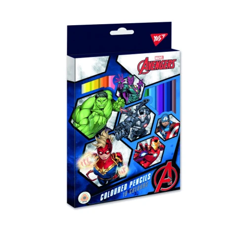 Олівці кольорові YES 18 кольорів Marvel (290598)