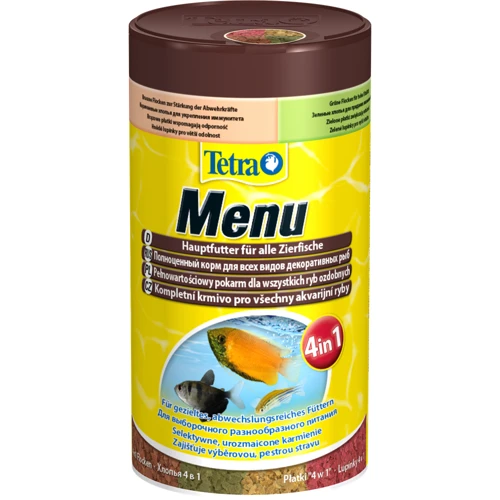 Корм Tetra MENU 250 мл (4 в 1) мелкие хлопья (4004218767393)