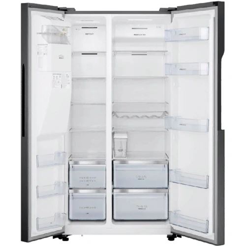 Холодильник Side-by-Side Gorenje NRS9182VB: Расположение морозильной камеры Слева