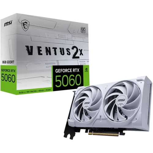 Відеокарта MSI GeForce RTX 5060 8GB VENTUS 2X OC WHITE (G5060-8V2CW)