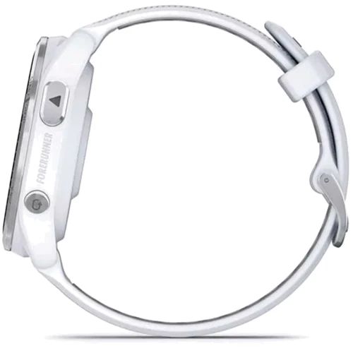 Смарт-годинник Garmin Forerunner 965 Titanium Bezel with Whitestone Case and Whitestone/Powder Grey Silicone Band (010-02809-11): Матеріал ремінця Силикон
