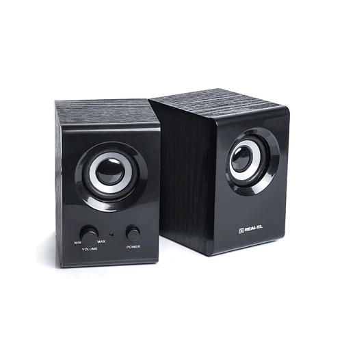 Акустична система REAL-EL S-210 Black: Вихідна потужність колонок 6 Вт