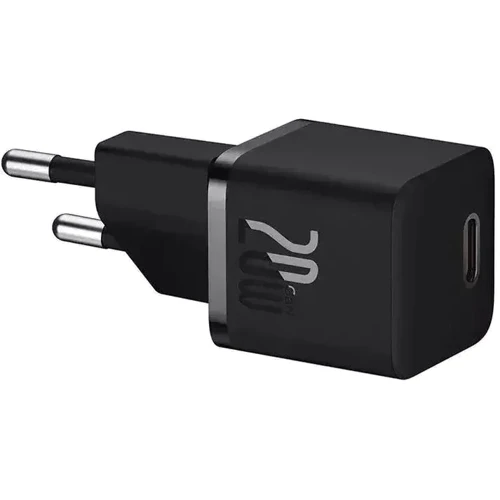 Зарядное устройство Baseus USB-C Wall Charger GaN5 mini 1C 20W with USB-C Cable Black (P10110900113-00): Тип сетевое