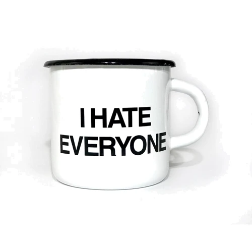 Чашка PAPAdesign I hate everyone біла