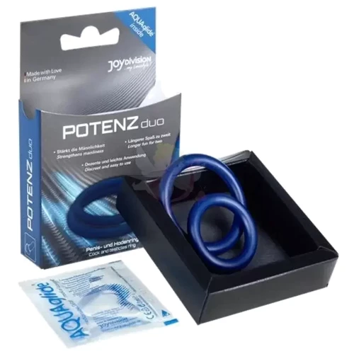 Эрекционные кольца Joy Division - Potenz duo, 2 шт (синие)