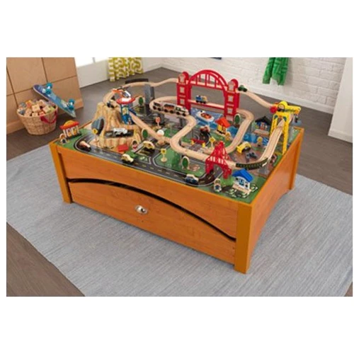 Залізниця KidKraft Honey Metropolis Table and Train Set (17496) фото 1
