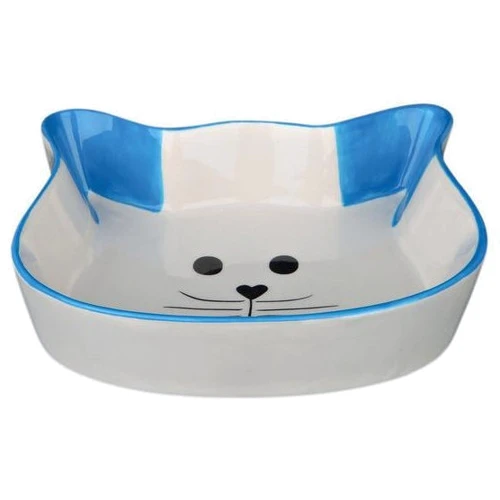 Миска Trixie котяча мордочка для котів 0.25 л 12 см (4047974244944): Матеріал кераміка