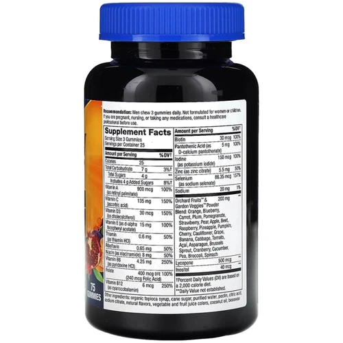 Nature's Way, Alive! Men's Vitamins Витамины для мужчин 75 жевательных конфет фруктовый вкус: Производитель Nature's Way