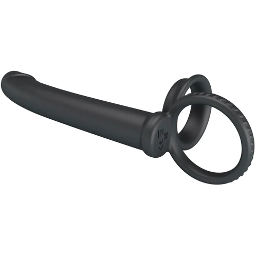 Кільце ерекційне з насадкою для анального сексу LYBAILE Pretty Love - Moses Black (BI-210332)
