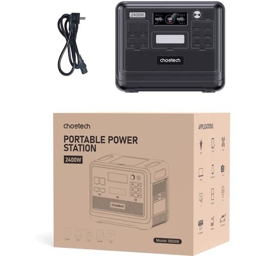 Зарядная станция Choetech 2400W 2048Wh Black (BS008) UA: Количество USB 6