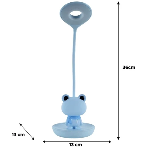 Настольная лампа LED Kite с аккумулятором Froggy голубая (k24-492-3-3)