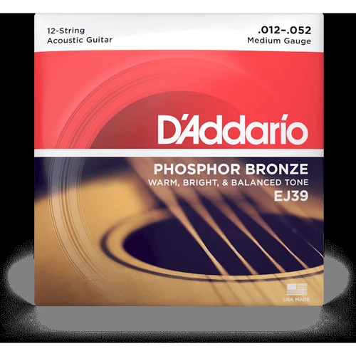 Струна для гитар Струны для акустической гитары D`ADDARIO EJ39