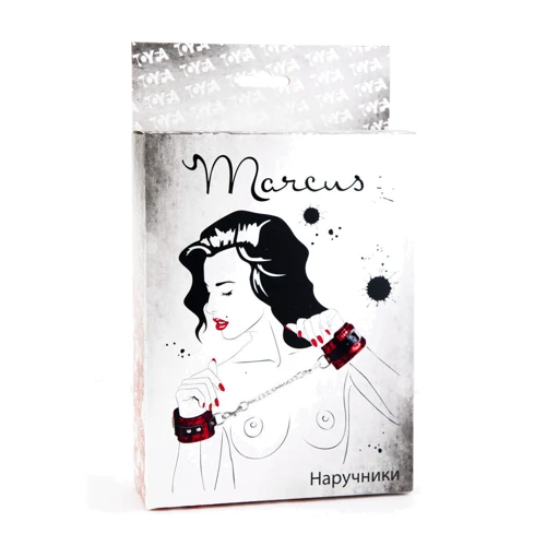 Мереживні кайданки Toyfa Marcus Red and Black