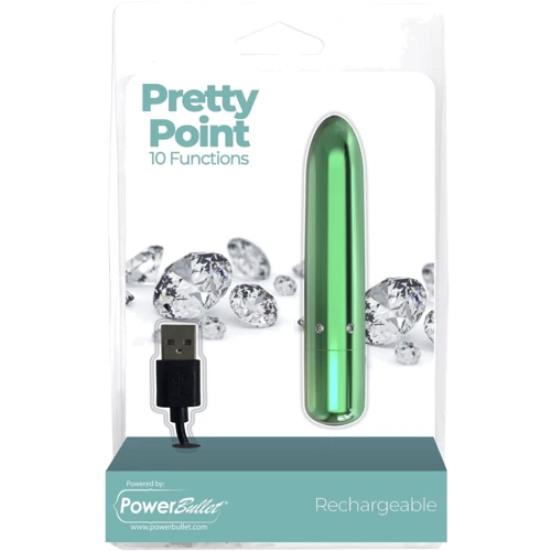 Вибропуля PowerBullet - Pretty Point Rechargeable Bullet Teal