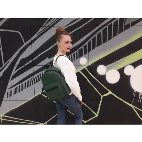 Женский рюкзак Sambag Talari LSG зеленый (12318007): Фактура Гладкая, Матовая