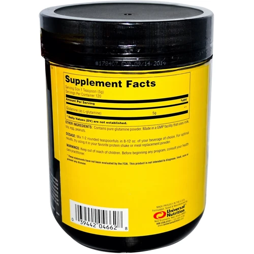 Аминокислота для спорта Universal Nutrition Glutamine Powder 300 g /60 servings/ Unflavored: Вкус Без вкуса