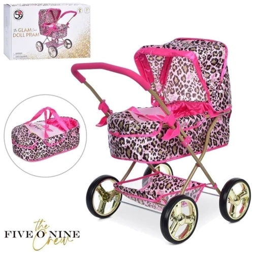 Коляска для кукол Melogo FiVE o NiNE розовая (T723032): Цвет розовый
