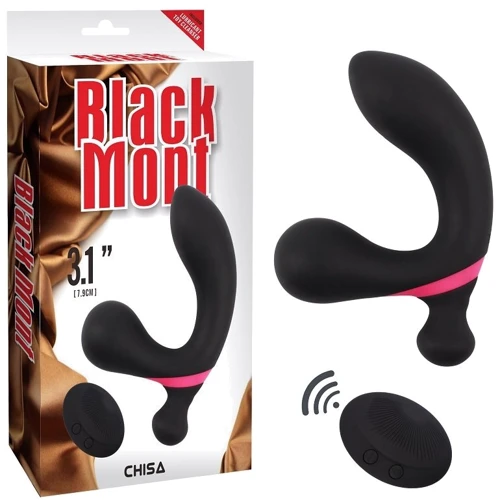 Вибростимулятор простаты Chisa Black Mont P-spot Probe 3.1"