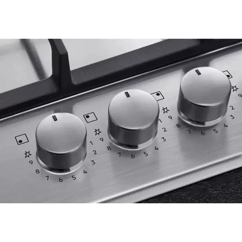 Варочная поверхность газовая AEG HGB64420SM: Рабочая поверхность нержавеющая сталь