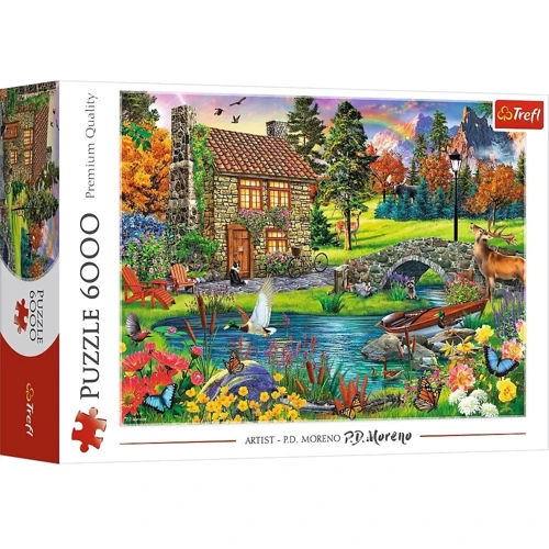 Пазл Trefl Домик в горах 6000 элементов (65006): Производитель Trefl