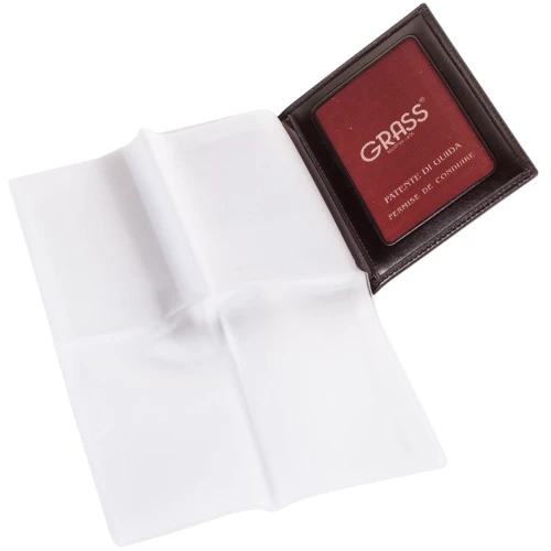 Мужская обложка для документов Grass коричневая (Grass SHI555-4) фото 7