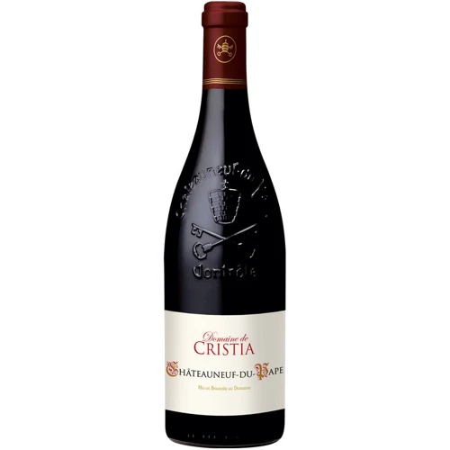 Вино Domaine de Cristia Chateauneuf du Pape Rouge Kosher, 2017 (0,75 л) (BW39009)