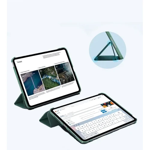 Аксесуар для iPad BeCover Case Book Tri Fold Hard Dark Green для iPad Pro 11 M4 2024 (711727): Колір зеленый