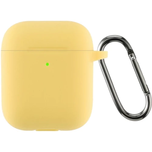 Чехол ArmorStandart Ultrathin Silicone Case With Hook Yellow (ARM59696) for Apple AirPods 2
