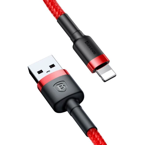 Кабель Baseus USB Cable to Lightning Cafule 2m Red (CALKLF-C09): Длина 2 м
