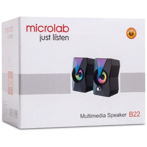 Акустична система Microlab B-22 USB Black: Вихідна потужність колонок 6 Вт