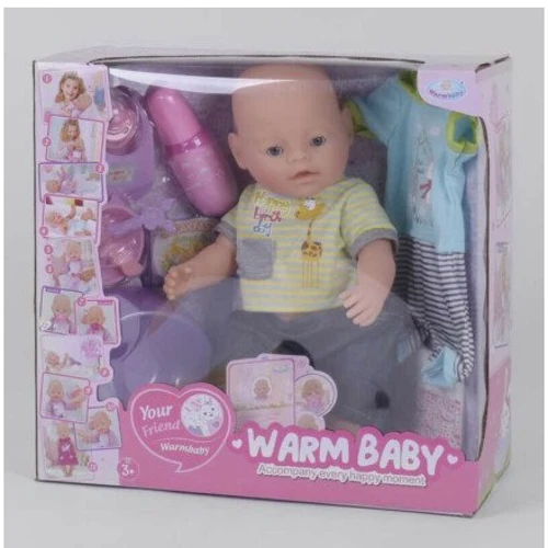 Пупс Warm Baby 057 A-581 10 функций, с аксессуарами