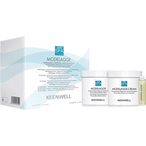 

Keenwell Моdelagge Крем для тела 500 ml + Антицеллюлитный биоконцентрат 12х15 ml + Крем для уменьшения объема тела 500 ml