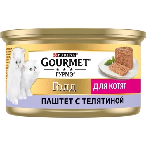 Вологий корм GOURMET Gold для кошенят паштет з яловичиною 12х85 г (7613036330596): Порода всі породи