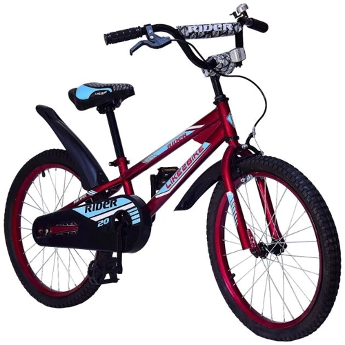 Велосипед детский 2-х колесный 20" 212007 Like2bike Rider, вишневый, рама сталь, со звонком